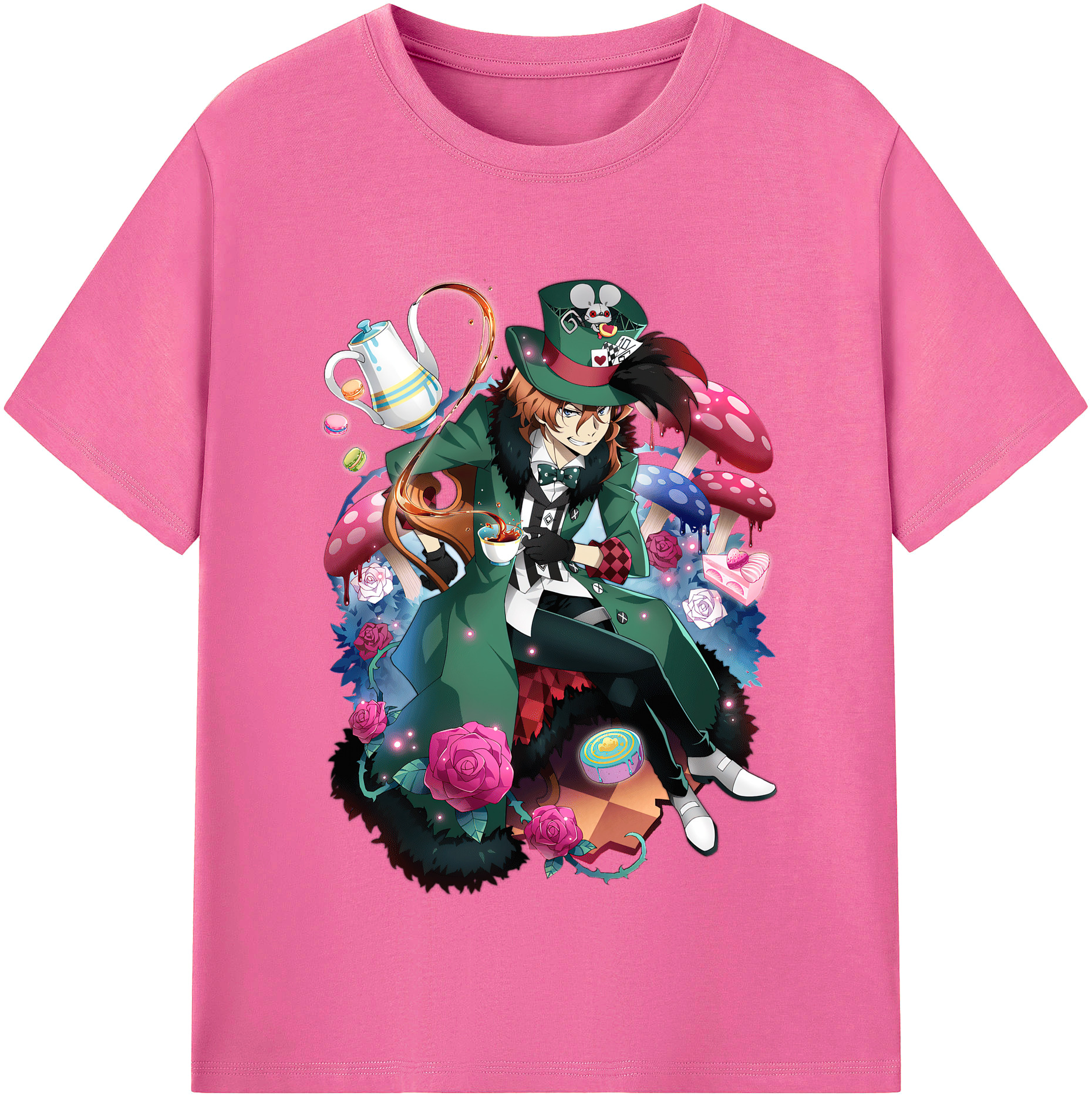 （画像用） 文豪ストレイドッグス Bungo Stray Dogs レディースカジュアルプリントTシャツ（綿100％）